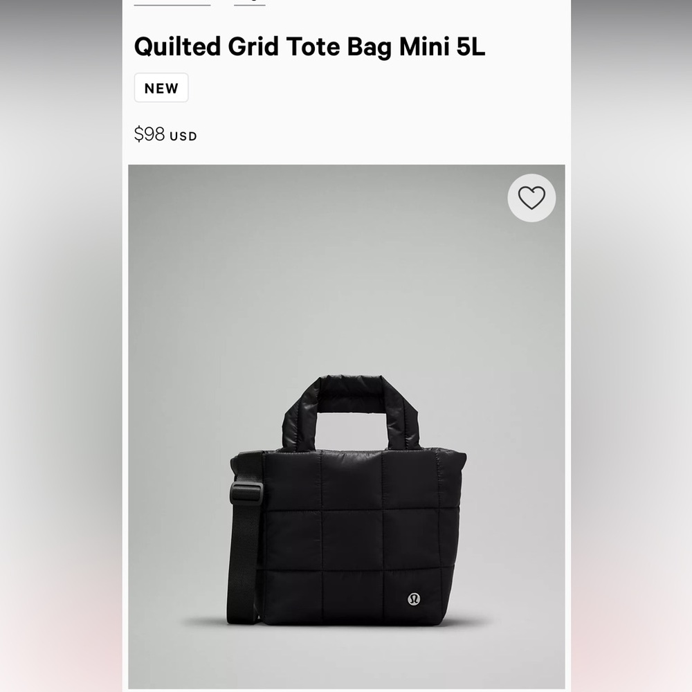 Lululemon Quilted Purse